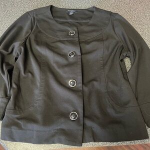 Banana Republic Elegant Black Women's Polyester/Rayon blend cardigan/jacket-L